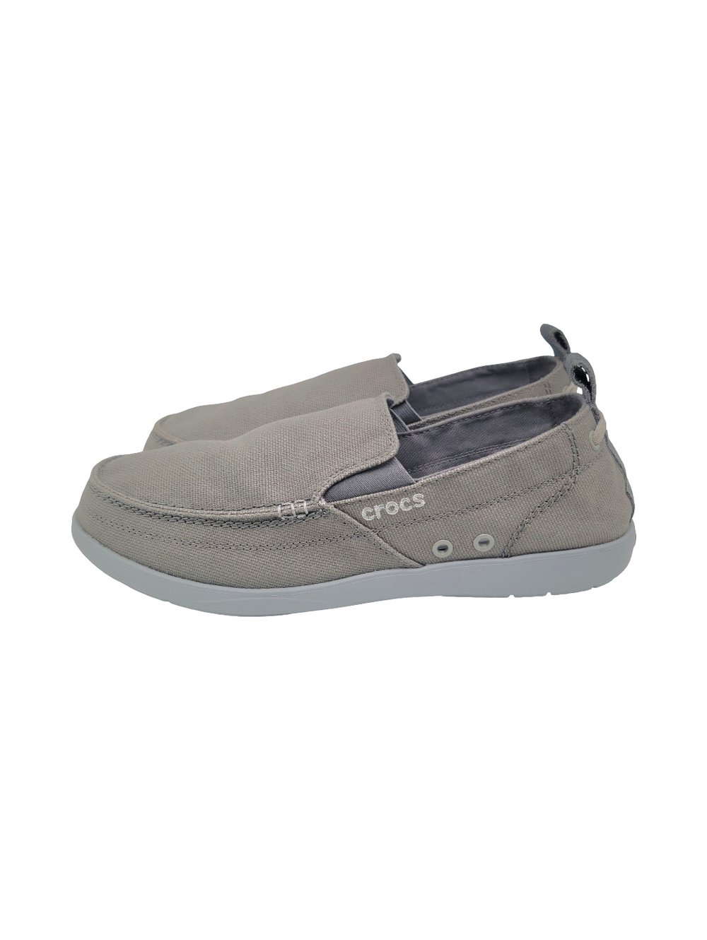 Crocs Walu Slip On Loafers Slate Grey• Like new• Men's Size 10 - Picture 4 of 8
